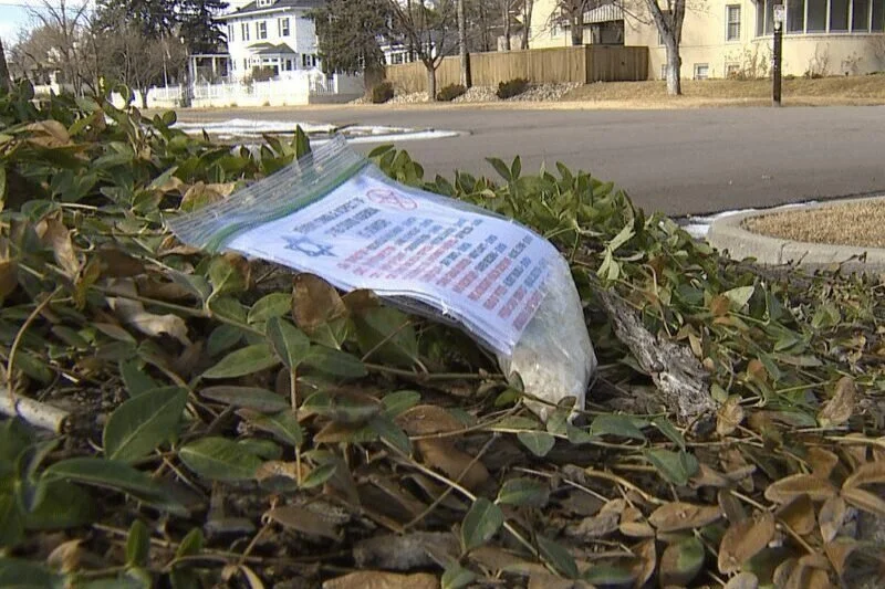 Antisemitic fliers found in Kalorama, Washington, DC. Photo by KMGH1