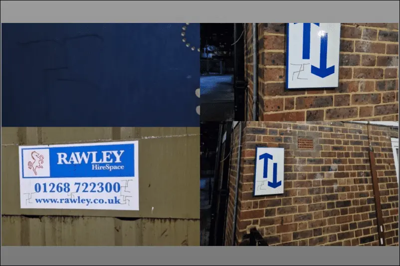 Swastika graffiti in Stamford Hill